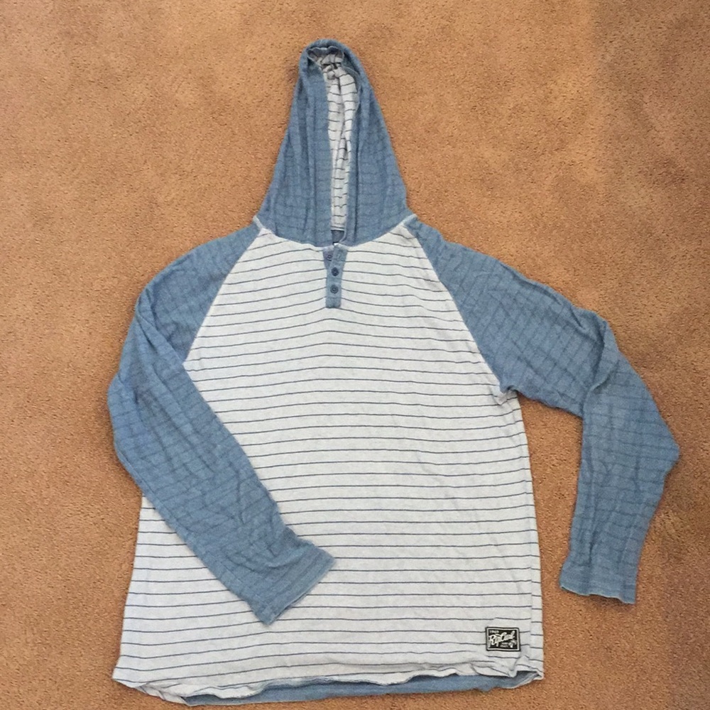 Blue and Grey Rip Curl long sleeve shirt